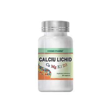 Cosmopharm Calciu Lichid, 30 capsule