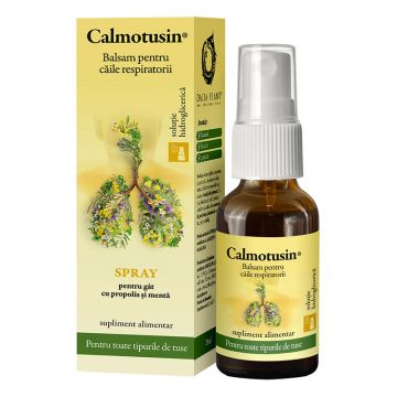 DACIA PLANT Calmotusin cu propolis si menta Spray fara alcool, 20 ml