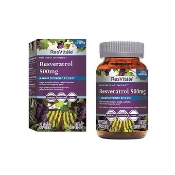 Resveratrol 500 mg ResVitale, 30 capsule, GNC