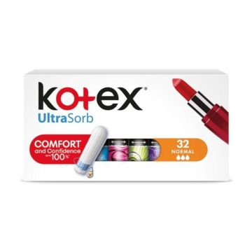 Kotex Tampoane interne Normal UltraSorb, 32 bucati