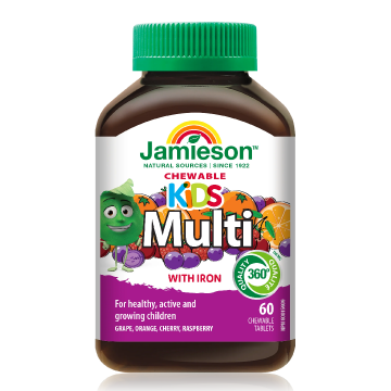 Multi Kid cu fier, 60 tablete masticabile, Jamieson
