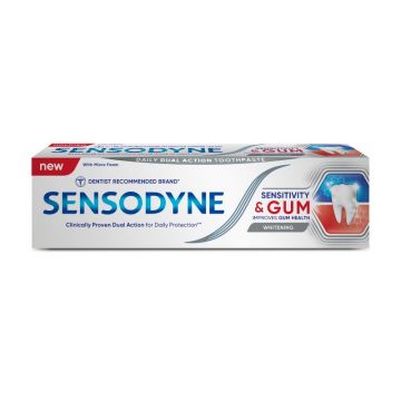 Pasta de dinti Sensitivity & Gum Whitening Sensodyne, 75 ml, Gsk