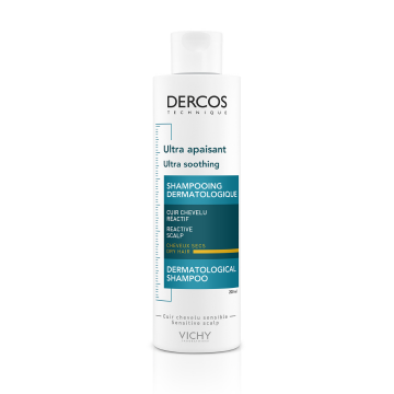 Sampon ultra calmant pentru par uscat Dercos Ultra Soothing, 200 ml, Vichy