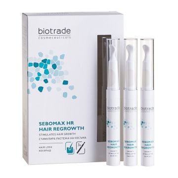 Gel stimulator pentru par Sebomax, 3*8.5 ml, Biotrade