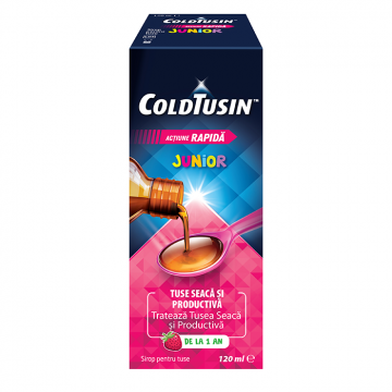 ColdTusin Junior sirop pt. tuse seaca si productiva, 120 ml