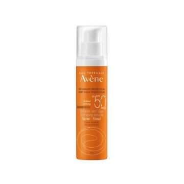 Crema pentru protectie solara cu SPF 50+ Anti-Age Nuantatoare, 50ml, Avene