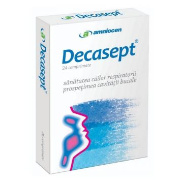 Decasept, 24 comprimate, simptome tuse