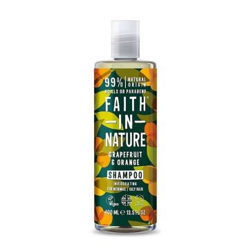 Faith in Nature Sampon natural revigorant cu grapefruit si portocale, 400 ml