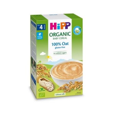 Hipp Cereale de ovaz integral fara gluten, +4 luni, 200g