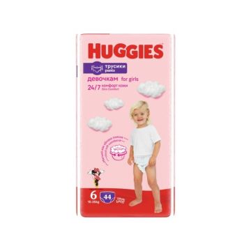 Huggies Nr.6 Pants Mega Girl 15-25kg, 44 bucati