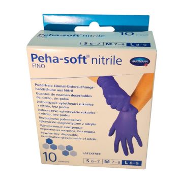 Manusi HartMann Peha-Soft Nitrile FINO L x 10 buc/cutie