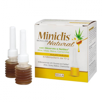 Miniclis natural microclisme adulti, 6 bucati*10g, Sella Farmaceutici