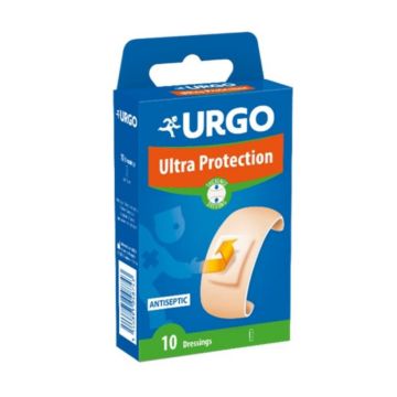 Plasturi pentru rani minore, 10 bucati, Urgo Ultra Protect
