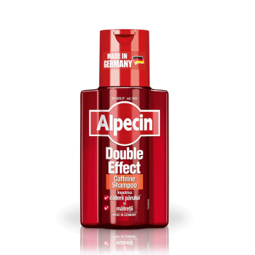 Sampon impotriva caderii parului si a matretii Double Effect Caffeine, 200 ml, Alpecin