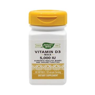 Secom Vitamin D3 5000UI, 60 capsule