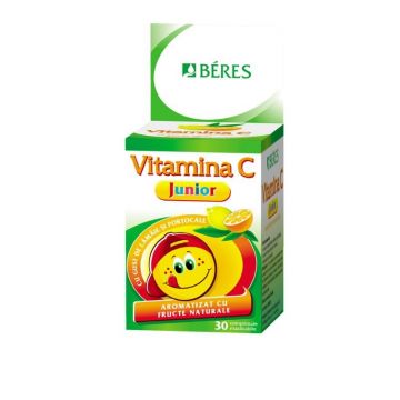 Vitamina C Junior, 30 comprimate masticabile, Beres Pharmaceuticals