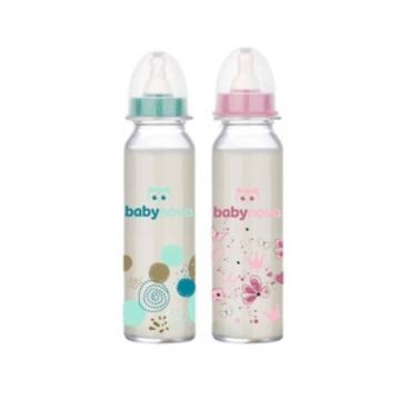 BabyNova Biberon sticla decorat, 240ml