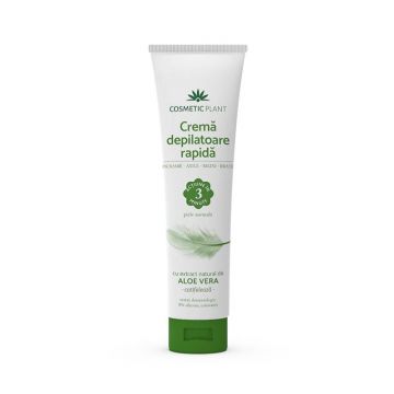 Cosmetic Plant Crema depilatoare rapida cu extract de aloe vera, 150ml