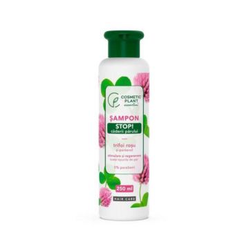 Cosmetic Plant Sampon STOP! caderii parului cu trifoi rosu si pantenol, 250ml