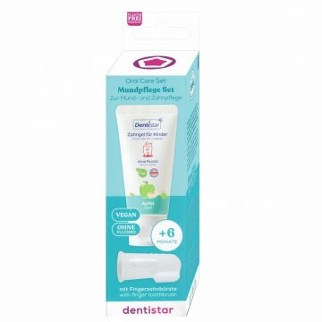Dentistar Set Pasta de dinti 30ml + Degetar moale din silicon Dentistar Set Pasta de dinti 30ml + Degetar moale din silicon