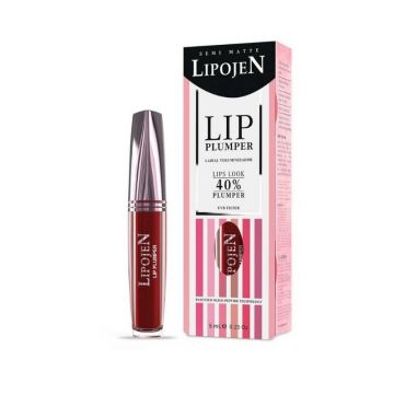 Lipojen Ruj lichid volumizant Hot Red semi-mat cu colagen nr. 10, 5 ml