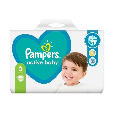 Pampers Scutece Active Baby Marimea 6, Extra Large, 96 bucati