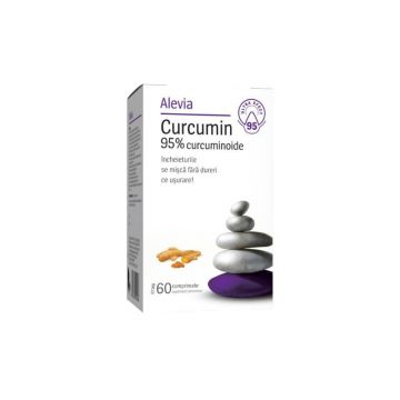 Alevia Curcumin 95% curcuminoide, 60 comprimate