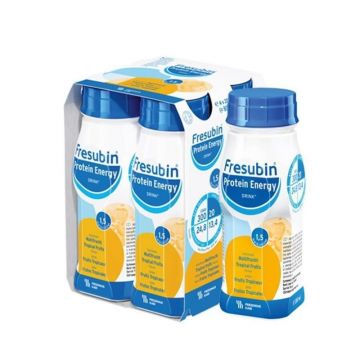 Fresubin Protein Energy Drink fructe tropicale, 4 flacoane EasyBottle, 200ml