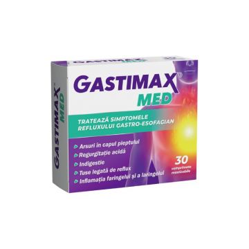 Gastimax MED, 30 comprimate masticabile