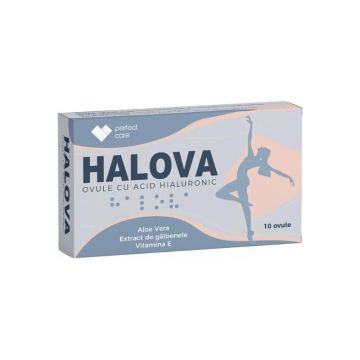 Halova Ovule cu acid hialuronic, 10 ovule