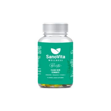 Sanovita Wellness Jeleuri pentru piele sanatoasa Clean Skin Beauty, 60 bucati