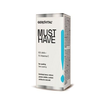 Ser peeling 10% AHA, 30ml, Gerovital Must Have