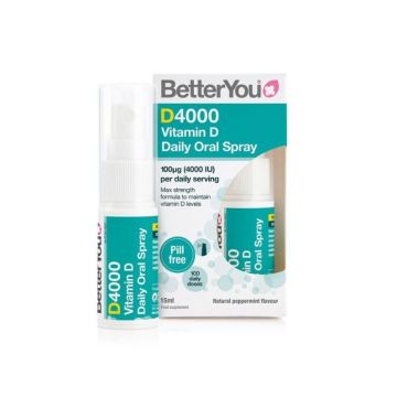 Spray oral cu vitamina D, 4000UI, 15ml, BetterYou