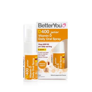 Spray oral cu vitamina D Junior, 400UI, 15ml, BetterYou