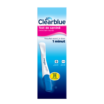 Test de sarcina detectare rapida, 1 bucata, Clearblue