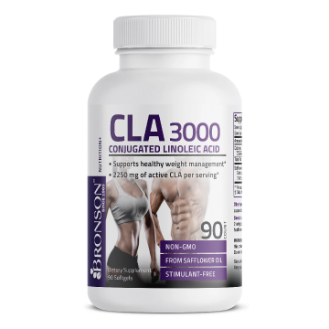 CLA 3000 acid linoleic conjugat, 90 capsule, Bronson Laboratories