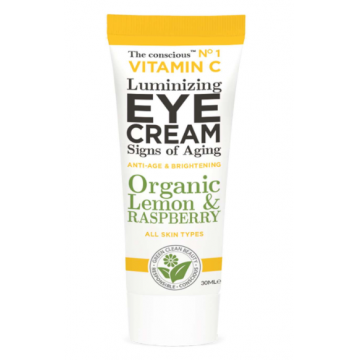 Crema de ochi cu Vitamina C, Lamaie & Zmeura, 30ml, The conscious