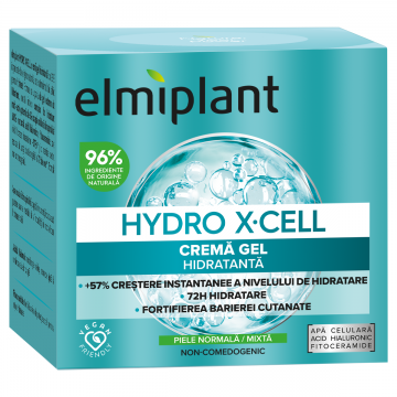 Crema de zi pentru ten normal/mixt Hydro X-Cell, 50ml, Elmiplant