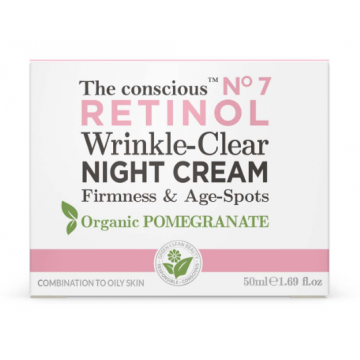 Crema pentru noapte cu Retionl si Rodie, 50ml, The conscious