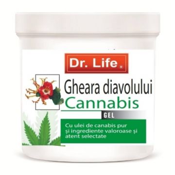 Dr Life Gel gheara diavolului si cannabis - 250ml