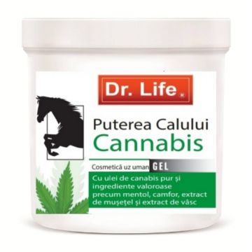 Dr Life Gel puterea calului si cannabis - 250ml