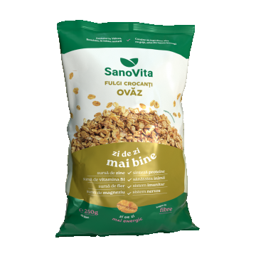 Fulgi de ovaz, 250g, SanoVita