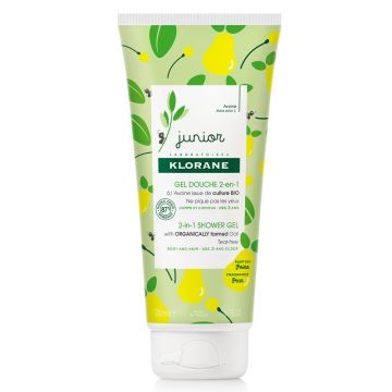 Gel de duș cu aromă de pere, Klorane Junior (Concentratie: Gel de dus, Gramaj: 200 ml)