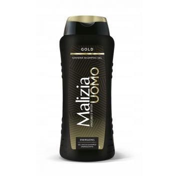 Gel de dus si sampon pentru barbati Uomo Gold, 250ml, Malizia