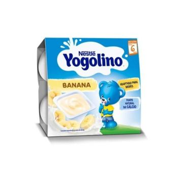 Gustare cu lapte si banane Yogolino, +6 luni, 4x100g, Nestle