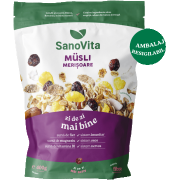 Musli cu merisoare, 400g, SanoVita