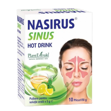 Nasirus Sinus Hot Drink, 10 plicuri, Plant Extrakt