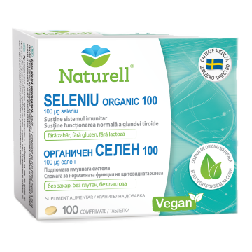 Naturell Seleniu Organic 100µg, 100 comprimate, USP