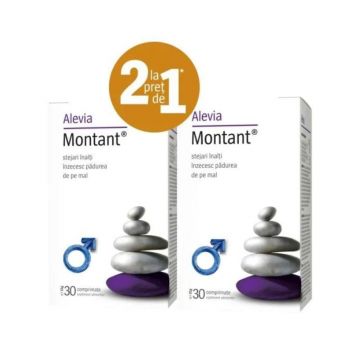 Pachet special Montant, 30 comprimate, Alevia (1+1)