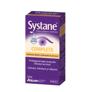 Picaturi oftalmice fara conservanti Systane Complete, 10ml, Alcon